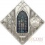 Palau ST. VITUS PRAGUE $10 Series SACRED ART Silver coin 2013 Antique finish Stained Glass 1.6 oz